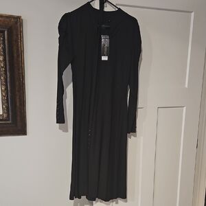 Voodoo Vixen Classic Black Long Sleeve Dress